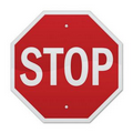 Re-Stick-It Decal (8"x8") Stop Sign Shape - Group J1
